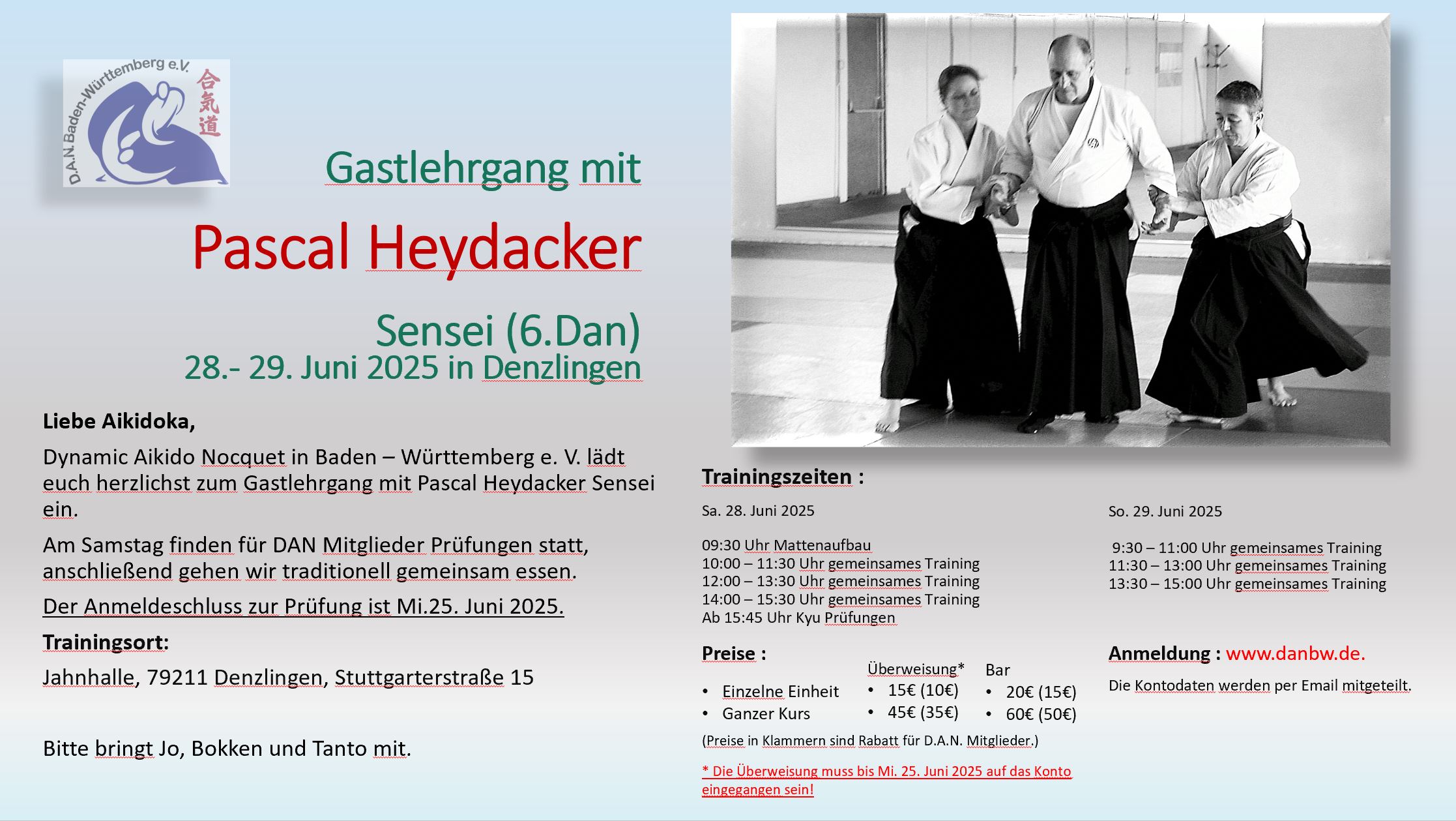 Image for Gastlehrgang Juni 2025